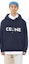 Purchase CELINE Black Pullover Hoodie with Solid Color Logo Print. 2A85W423P-38NO
