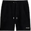 Order CELINE Black Relaxed Fit Drawstring Shorts with Letter Embroidery. 2Z709372Y-38AW