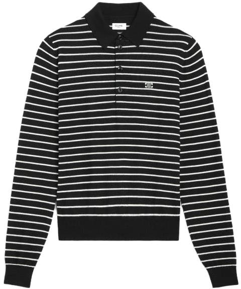 celine-black-striped-triomphe-embroidered-long-sleeve-wool-polo-shirt-2-adc-7276-w-38-ec