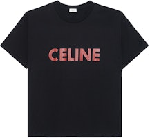 CELINE Black T-Shirt with Letter Logo Print Crew Neck Short Sleeve. 2X51I671Q-38BR CELINE Black T-Shirt with Letter Logo Print Crew Neck Short Sleeve. 2X51I671Q-38BR