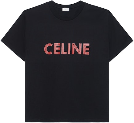 CELINE Kaos Hitam Logo Huruf Crew Neck Lengan Pendek. 2X51I671Q-38BR Buy CELINE Kaos Hitam Logo Huruf Crew Neck Lengan Pendek. 2X51I671Q-38BR
