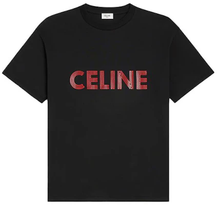 CELINE Black T-Shirt with Letter Logo Print Crew Neck Short Sleeve. 2X51I671Q-38BR Order CELINE Black T-Shirt with Letter Logo Print Crew Neck Short Sleeve. 2X51I671Q-38BR
