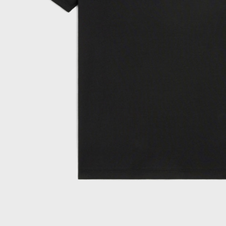Sizing CELINE Kaos Hitam Logo Huruf Crew Neck Lengan Pendek. 2X51I671Q-38BR