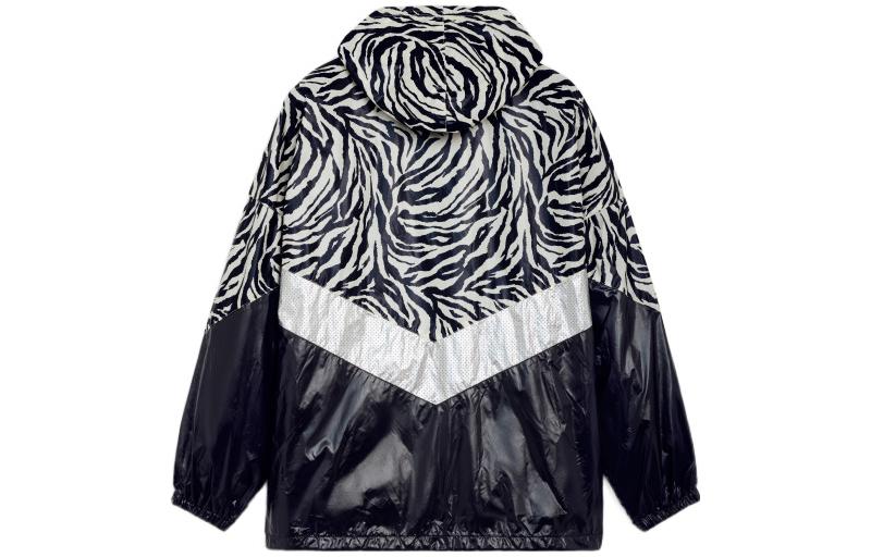 Lookbook CELINE Jaket Hoodie Zip-Up Cetakan Harimau Hitam. 2W537260Q-38AW