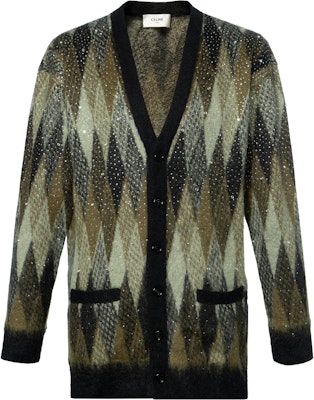 セリーヌ ボーイドール FW22 スパンコール刺繍ニットカーディガン グリーン 2AA48606S-30GR Buy セリーヌ ボーイドール FW22 スパンコール刺繍ニットカーディガン グリーン 2AA48606S-30GR