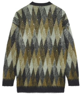 セリーヌ ボーイドール FW22 スパンコール刺繍ニットカーディガン グリーン 2AA48606S-30GR Lookbook セリーヌ ボーイドール FW22 スパンコール刺繍ニットカーディガン グリーン 2AA48606S-30GR