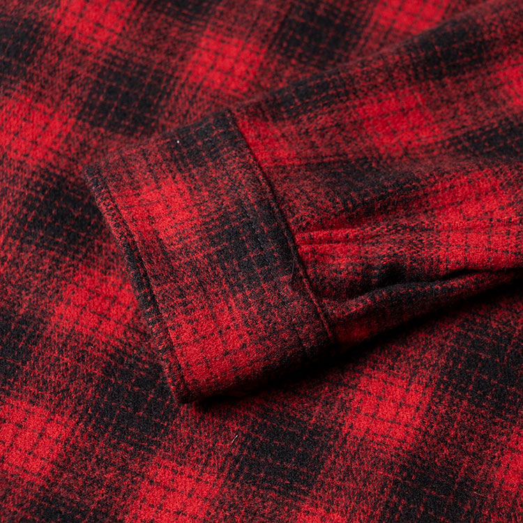 Purchase CELINE 男孩娃娃格紋寬鬆長袖襯衫 紅色 2C574017F-27RB