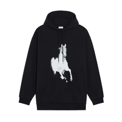 CELINE BOY DOLL Print Oversized Hoodie Black 2Y901670Q-38AW
