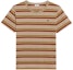Order Camiseta CELINE Marrón a Rayas con Logo Bordado y Cuello Redondo. 2X392305I-02MD
