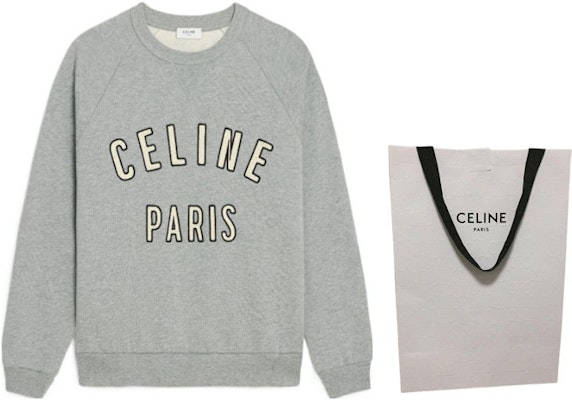 CELINE Kasual Alphabet Crewneck Sweatshirt - Kelabu 2Y28D670Q-09HA Shop CELINE Kasual Alphabet Crewneck Sweatshirt - Kelabu 2Y28D670Q-09HA