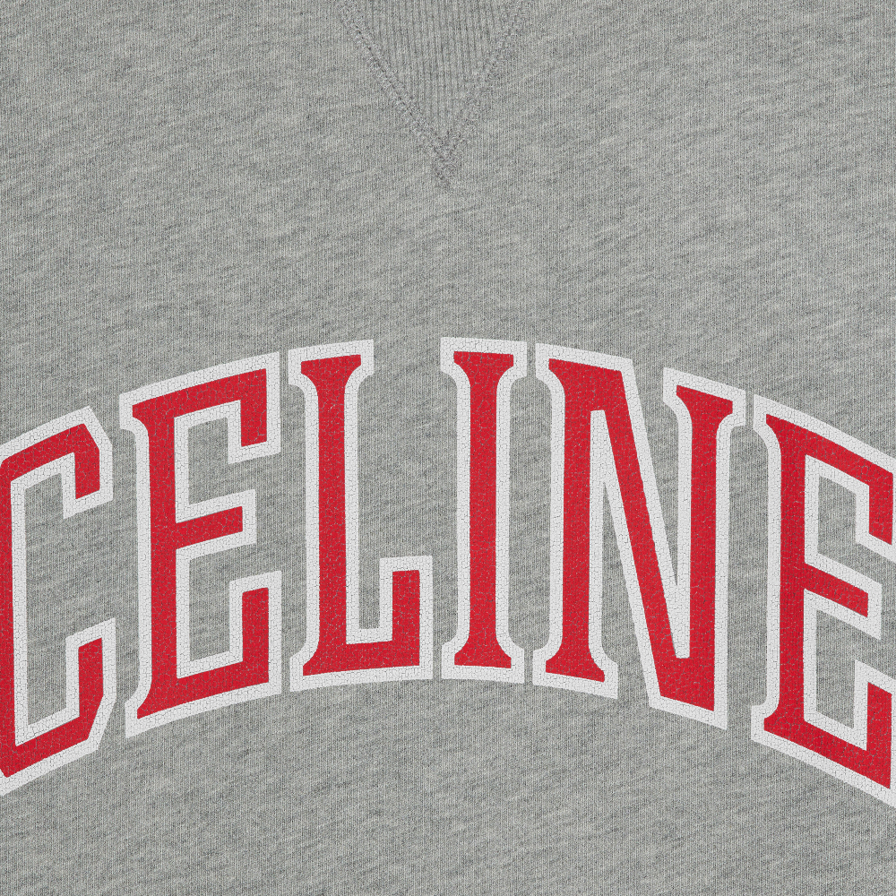 Details for 셀린느 레터 로고 프린트 긴팔 크루넥 스웨트셔츠. 2Y74F670Q-09UY