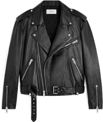 CELINE Dysfunctional Bauhaus Black Leather Jacket with Belt Decor. 2EE31280D-38NO Buy CELINE Dysfunctional Bauhaus Black Leather Jacket with Belt Decor. 2EE31280D-38NO