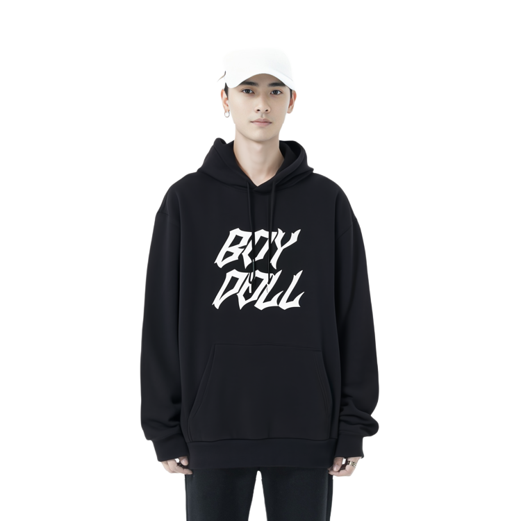 CELINE  FW22 Boy Doll Letter Print Fleece Cotton Hoodie Black. 2Y962670Q-38AW 圖 5