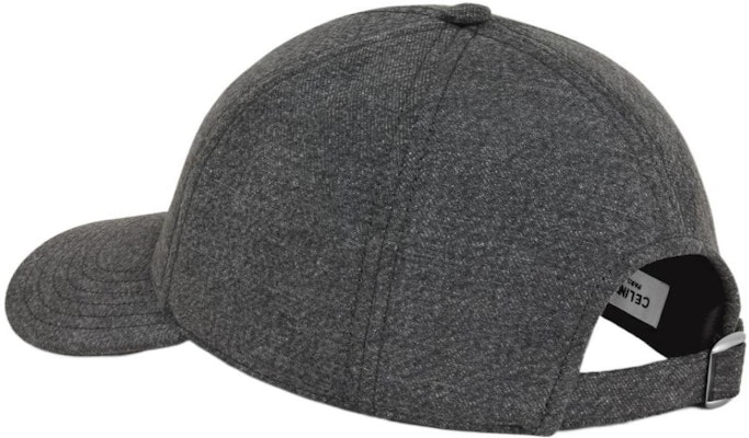 CELINE Grey Baseball Cap with Letter C Logo. 2AUY8932F-38VB Lookbook CELINE Grey Baseball Cap with Letter C Logo. 2AUY8932F-38VB