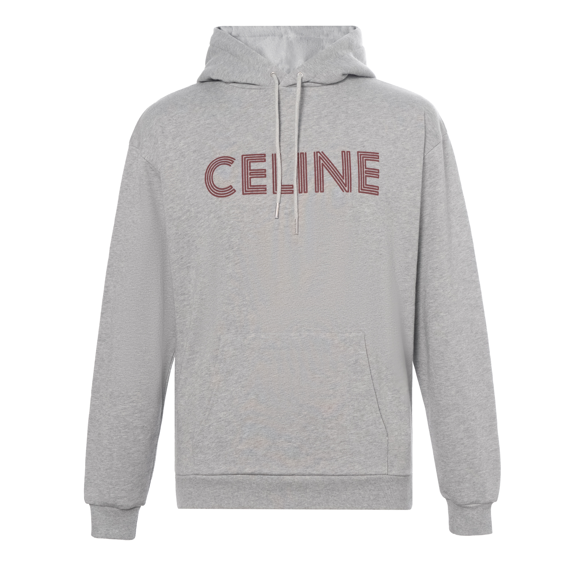 CELINE  Grey Pullover Sweatshirt with Letter Print. 2Y65D670Q-09BA