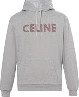 CELINE Grey Pullover Sweatshirt with Letter Print. 2Y65D670Q-09BA CELINE Grey Pullover Sweatshirt with Letter Print. 2Y65D670Q-09BA