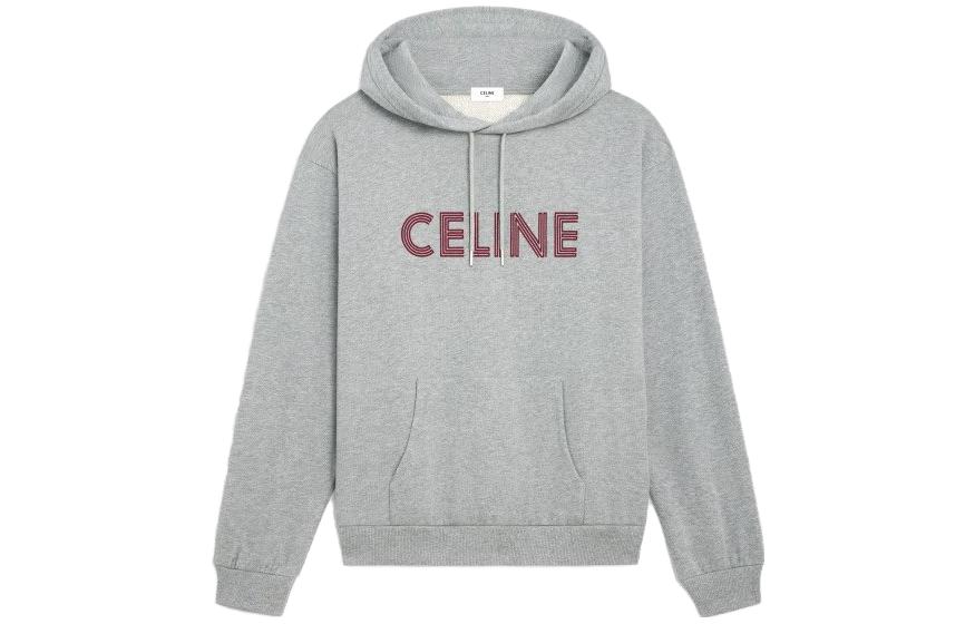 Order 셀린 그레이 레터 프린트 풀오버 스웻셔츠. 2Y65D670Q-09BA