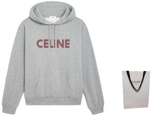 셀린 그레이 레터 프린트 풀오버 스웻셔츠. 2Y65D670Q-09BA Lookbook 셀린 그레이 레터 프린트 풀오버 스웻셔츠. 2Y65D670Q-09BA