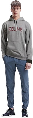 셀린 그레이 레터 프린트 풀오버 스웻셔츠. 2Y65D670Q-09BA Shop 셀린 그레이 레터 프린트 풀오버 스웻셔츠. 2Y65D670Q-09BA