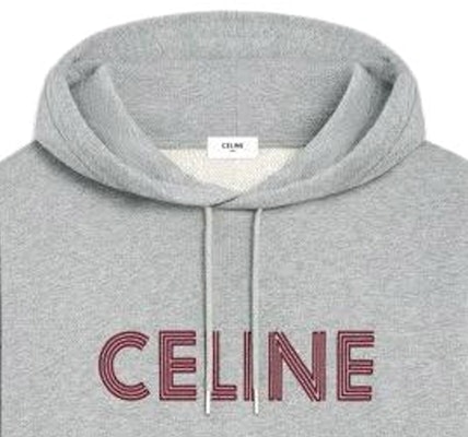 셀린 그레이 레터 프린트 풀오버 스웻셔츠. 2Y65D670Q-09BA Sizing 셀린 그레이 레터 프린트 풀오버 스웻셔츠. 2Y65D670Q-09BA