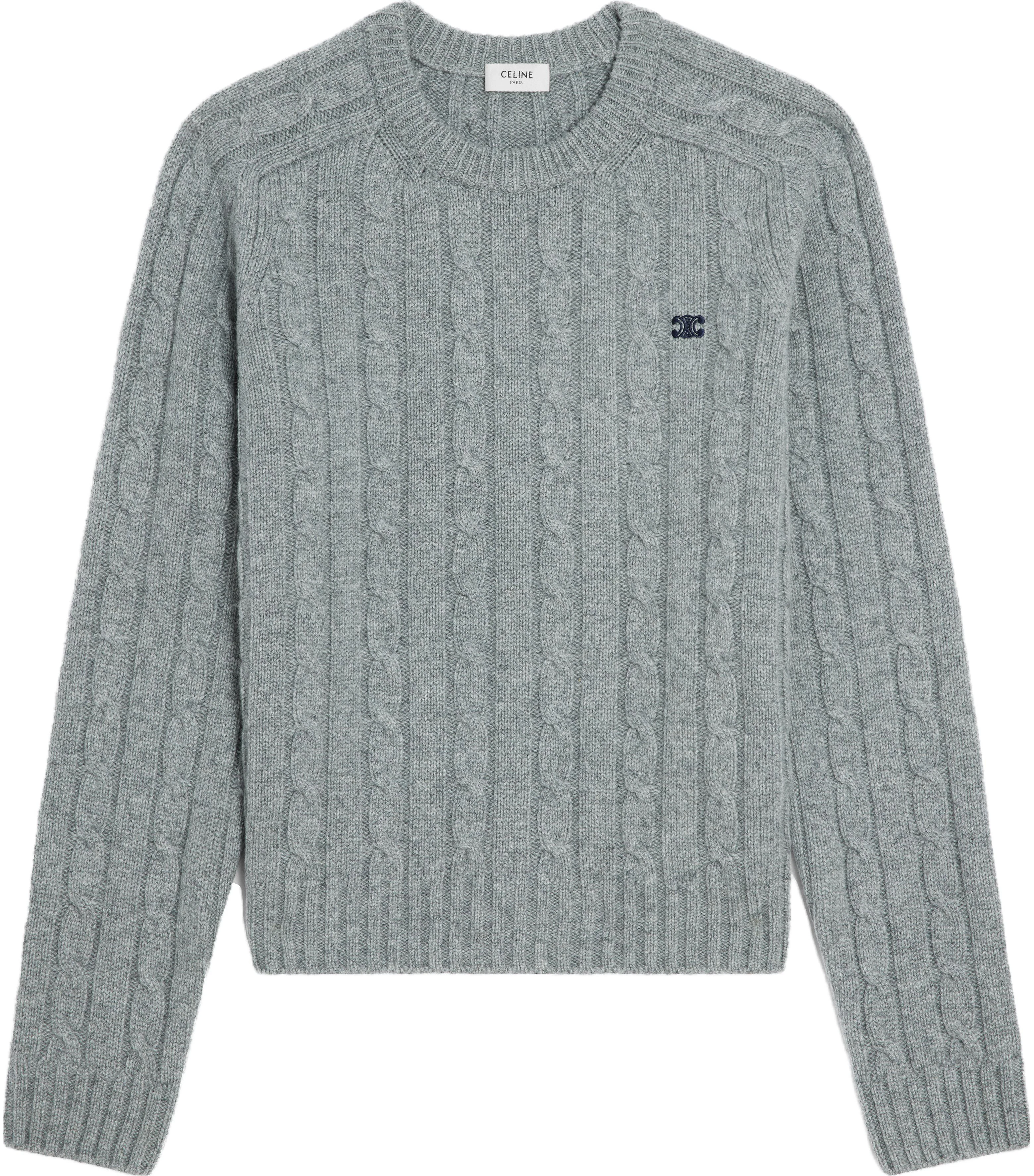 celine-grey-round-neck-embroidered-casual-sweater-long-sleeve-2-ad-4-g362-w-09-gr