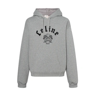 CELINE Hoodie with Letter Logo in Dark Gray. RY08M670Q-08BQ