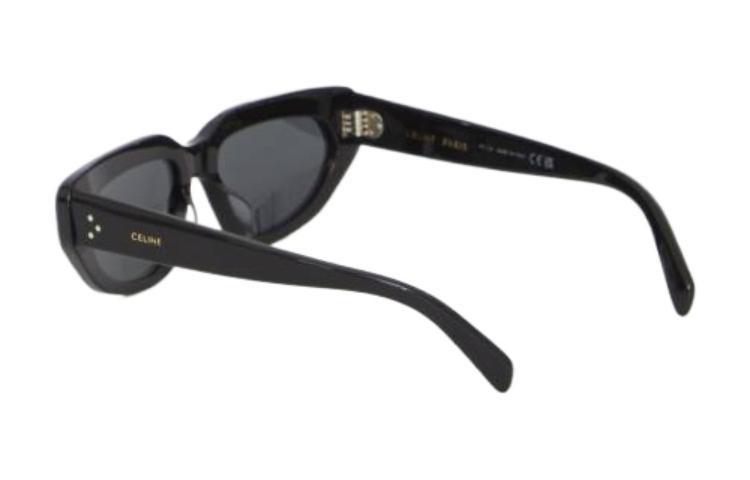 CELINE  Irregular Acetate Black Sunglasses with Logo Temples. 4S273CPLB38NO 圖 6