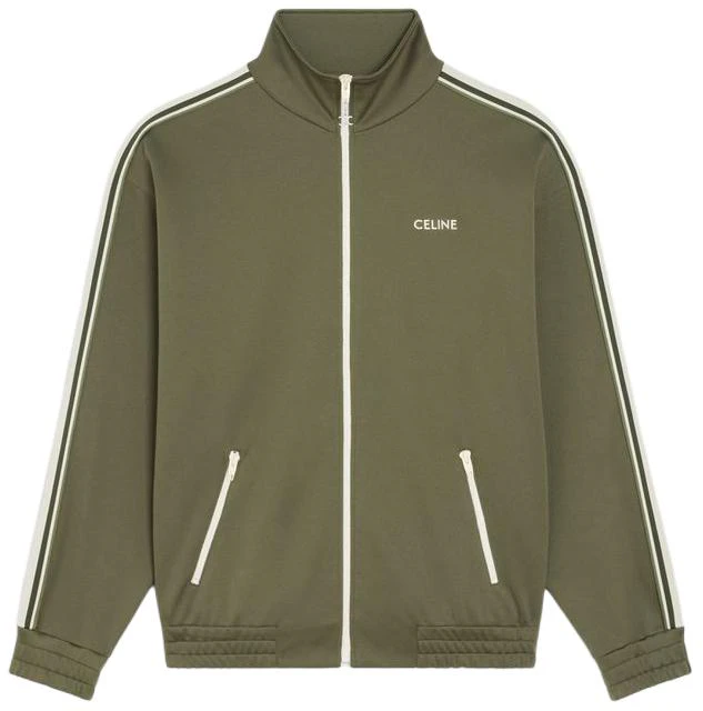 celine-khaki-letter-embroidered-logo-zip-jacket-2-y490121-o-02-kk