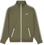 Buy CELINE Khaki Letter Embroidered Logo Zip Jacket. 2Y490121O-02KK
