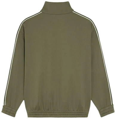 CELINE Khaki Letter Embroidered Logo Zip Jacket. 2Y490121O-02KK Lookbook CELINE Khaki Letter Embroidered Logo Zip Jacket. 2Y490121O-02KK