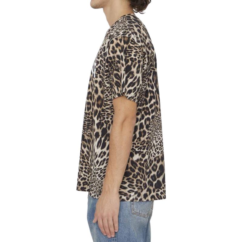 Details for CELINE Kaos Coklat Motif Leopard Leher Bulat Gaya Kasual. 2X681311W-19LW