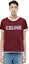 Purchase CELINE 字母印花酒红色圆领T恤。 2X49I671Q-28RF