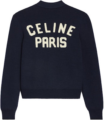 CELINE Logo Pattern Knit Cardigan Long Sleeve Casual Sweater. 2AD9O830I-07MR Lookbook CELINE Logo Pattern Knit Cardigan Long Sleeve Casual Sweater. 2AD9O830I-07MR