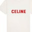 Sizing CELINE Logo Print Crew Neck Short Sleeve T-Shirt - White 2X15M671Q-01OR