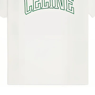 CELINE Logo Print Crewneck T-Shirt - Off White. 2X60L671Q-01UZ Sizing CELINE Logo Print Crewneck T-Shirt - Off White. 2X60L671Q-01UZ