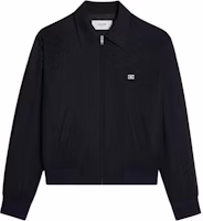 CELINE Navy Blue Solid Logo Embroidered Long-Sleeve Jacket 2W47B585X-07MR CELINE Navy Blue Solid Logo Embroidered Long-Sleeve Jacket 2W47B585X-07MR