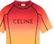 Details for CELINE 漸層標誌印花圓領T恤 橙色 2X52M729Y-14MA
