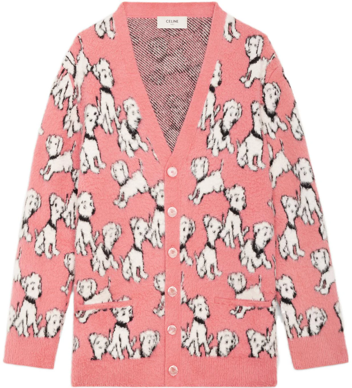 celine-pink-dog-jacquard-wool-knit-short-sleeve-sweater-2-a94-w531-q-24-bp