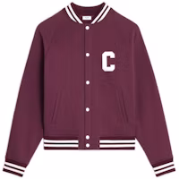 Order CELINE 紅色棒球外套,條紋下擺與標誌印花設計。 2Y815345F-15DM