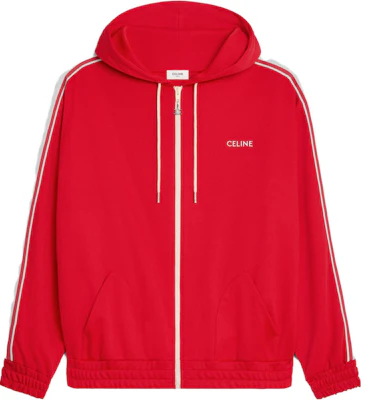 CELINE Red Striped Jacket with Embroidered Logo 2Y58B121O-27OW Buy CELINE Red Striped Jacket with Embroidered Logo 2Y58B121O-27OW