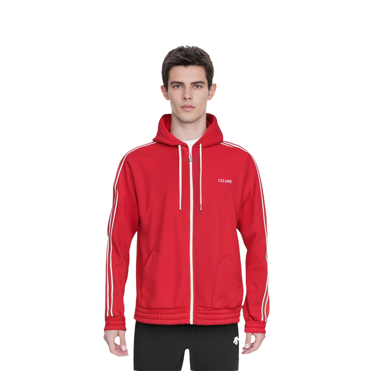 CELINE  Red Striped Jacket with Embroidered Logo 2Y58B121O-27OW 圖 4