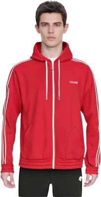 CELINE Red Striped Jacket with Embroidered Logo 2Y58B121O-27OW Shop CELINE Red Striped Jacket with Embroidered Logo 2Y58B121O-27OW