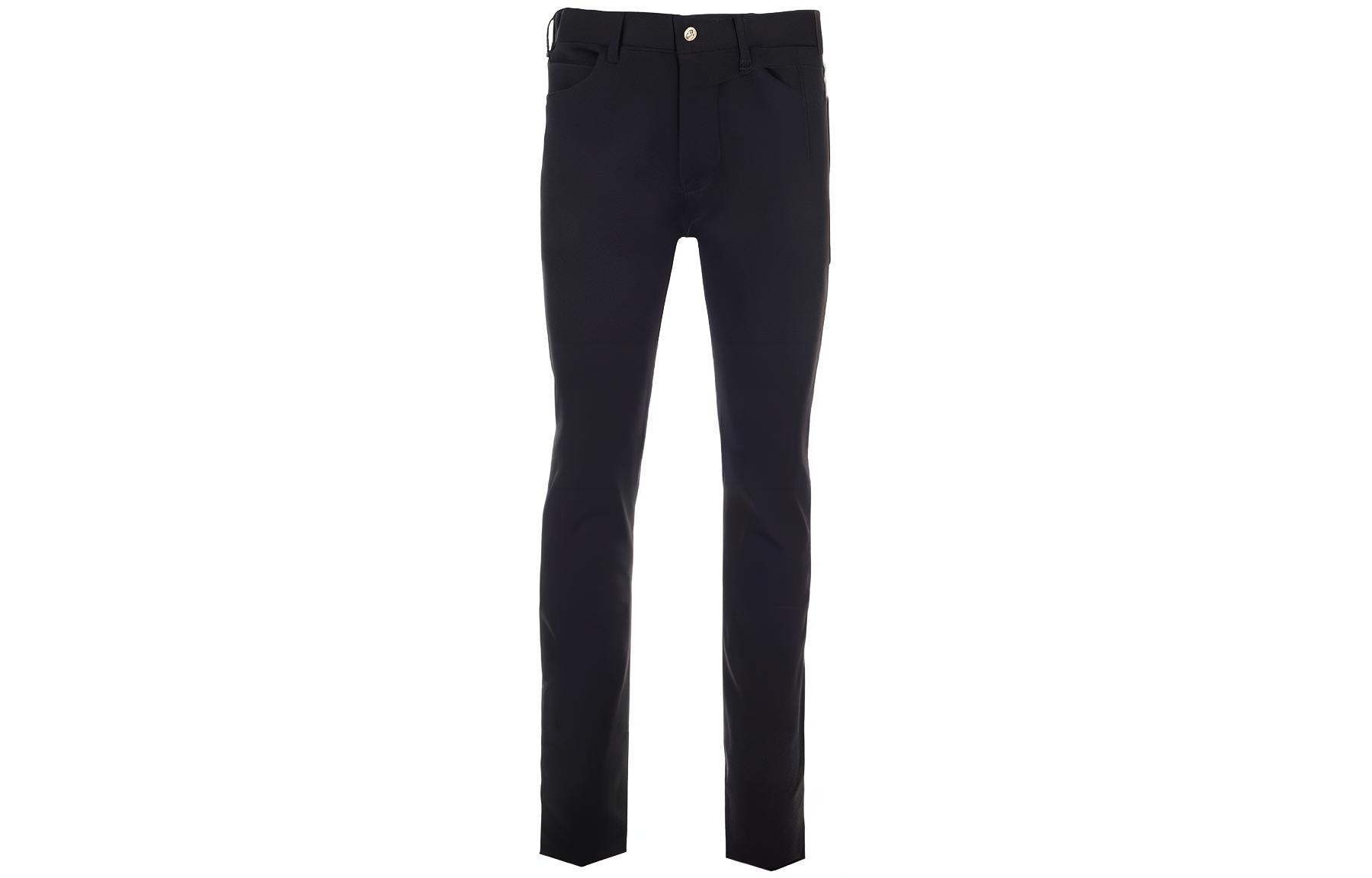 CELINE  Slim Fit Mid-Rise Black Jeans with Solid Color and Pocket Design 2N354786D-38NJ