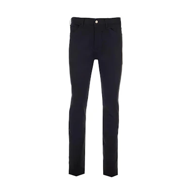 CELINE Slim Fit Mid-Rise Black Jeans with Solid Color and Pocket Design 2N354786D-38NJ