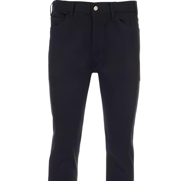 Purchase CELINE Slim Fit Mid-Rise Jeans Hitam dengan Rekaan Poket dan Warna Solid 2N354786D-38NJ