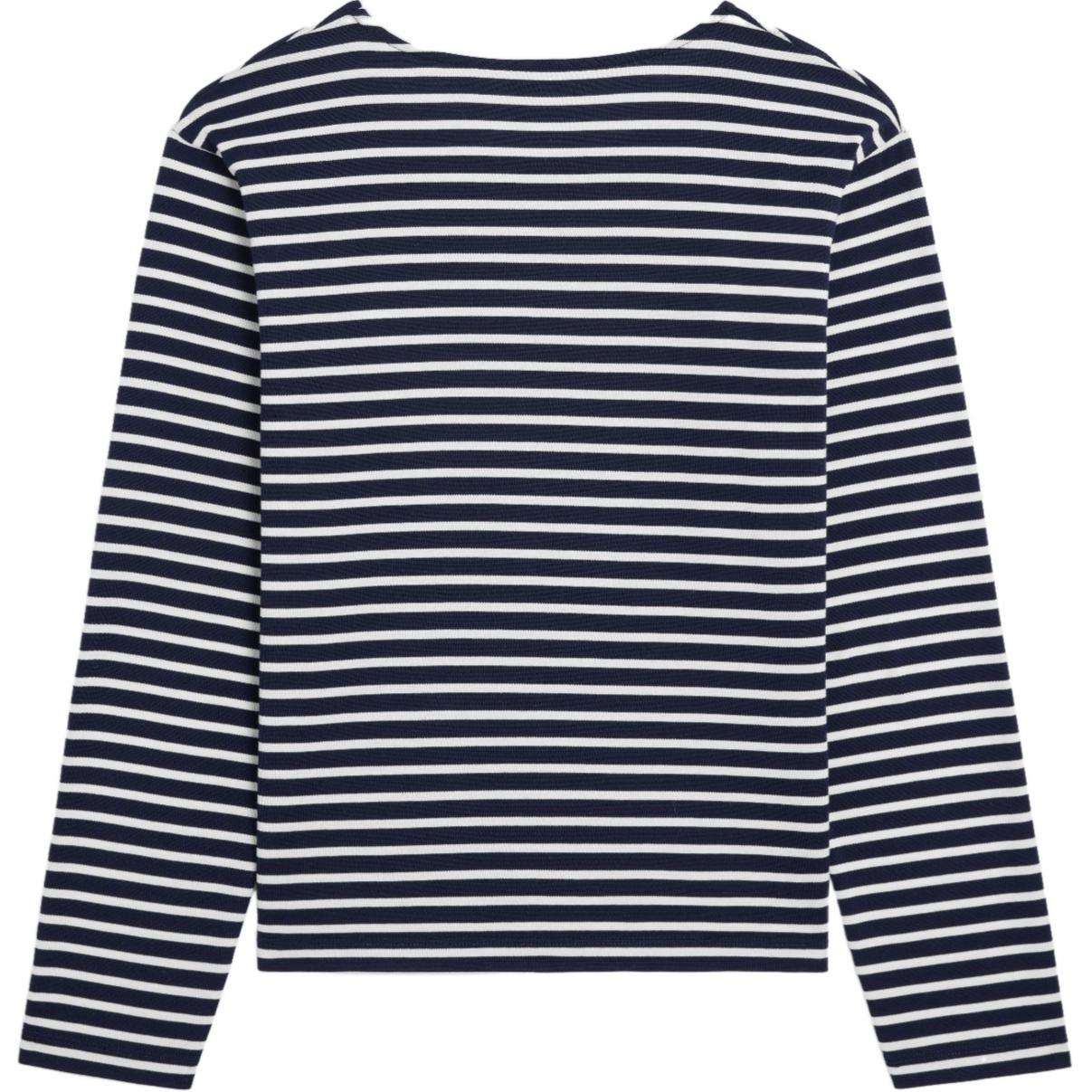 CELINE  Slim Fit Striped Long Sleeve T-Shirt Black. 2X43M879Y-01WN 圖 3