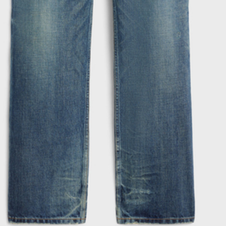 Purchase CELINE 直筒拉鍊口袋牛仔褲 藍色 2N807676X-08SA