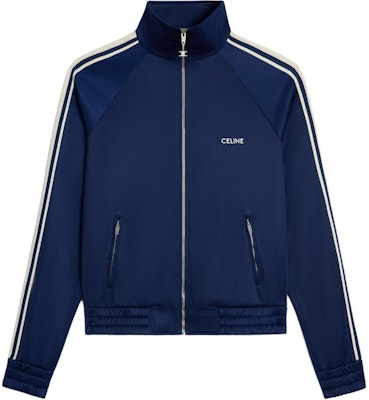 CELINE 條紋高領字母拉鍊外套 藍色 2Y98E859W-07OW Order CELINE 條紋高領字母拉鍊外套 藍色 2Y98E859W-07OW