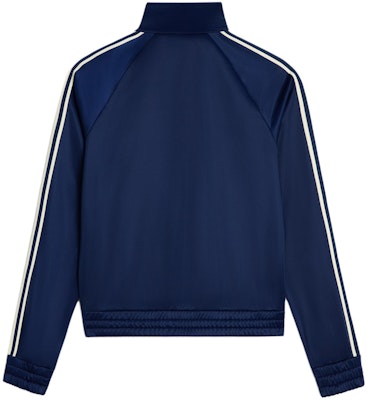 CELINE 條紋高領字母拉鍊外套 藍色 2Y98E859W-07OW Lookbook CELINE 條紋高領字母拉鍊外套 藍色 2Y98E859W-07OW