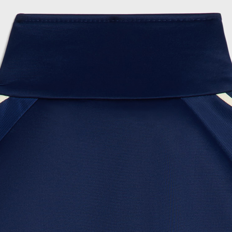 Purchase CELINE 條紋高領字母拉鍊外套 藍色 2Y98E859W-07OW